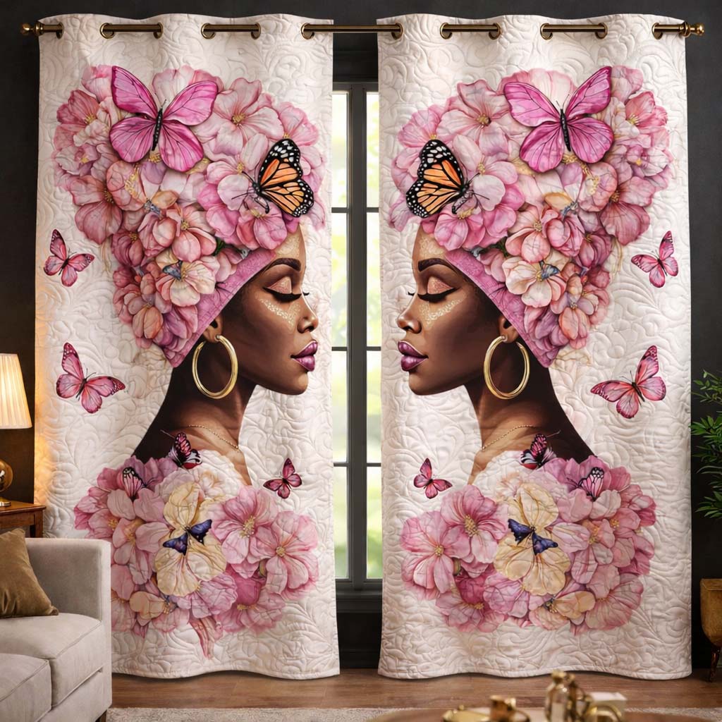 Blossom Serenity Quilted Curtains GFTOHD13263
