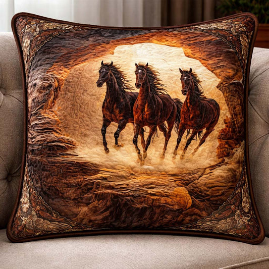 Majestic Horse Quilted Pillow Case GFTOHD13344