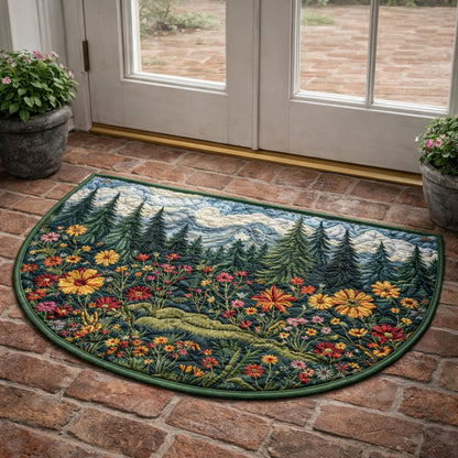 Wildflower Pine Meadow Quilted Welcome Mat GFTOHD13723