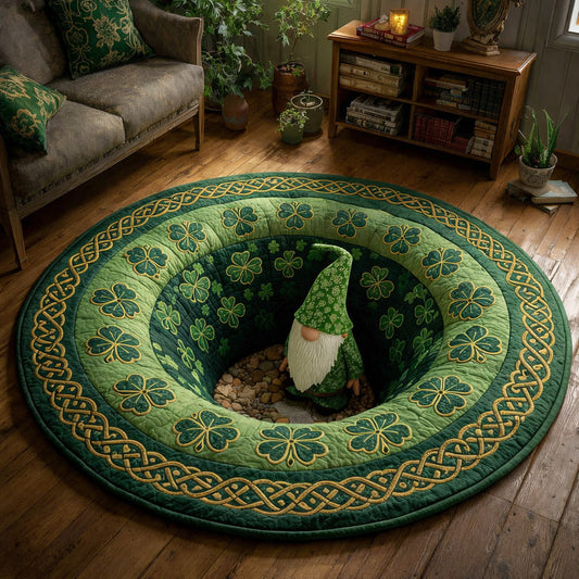 Celtic Clover Circle Quilted Round Mat GFTOHD13885