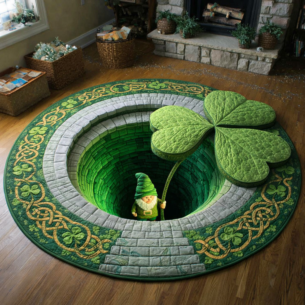 Giant Shamrock Well Quilted Round Mat GFTOHD13888