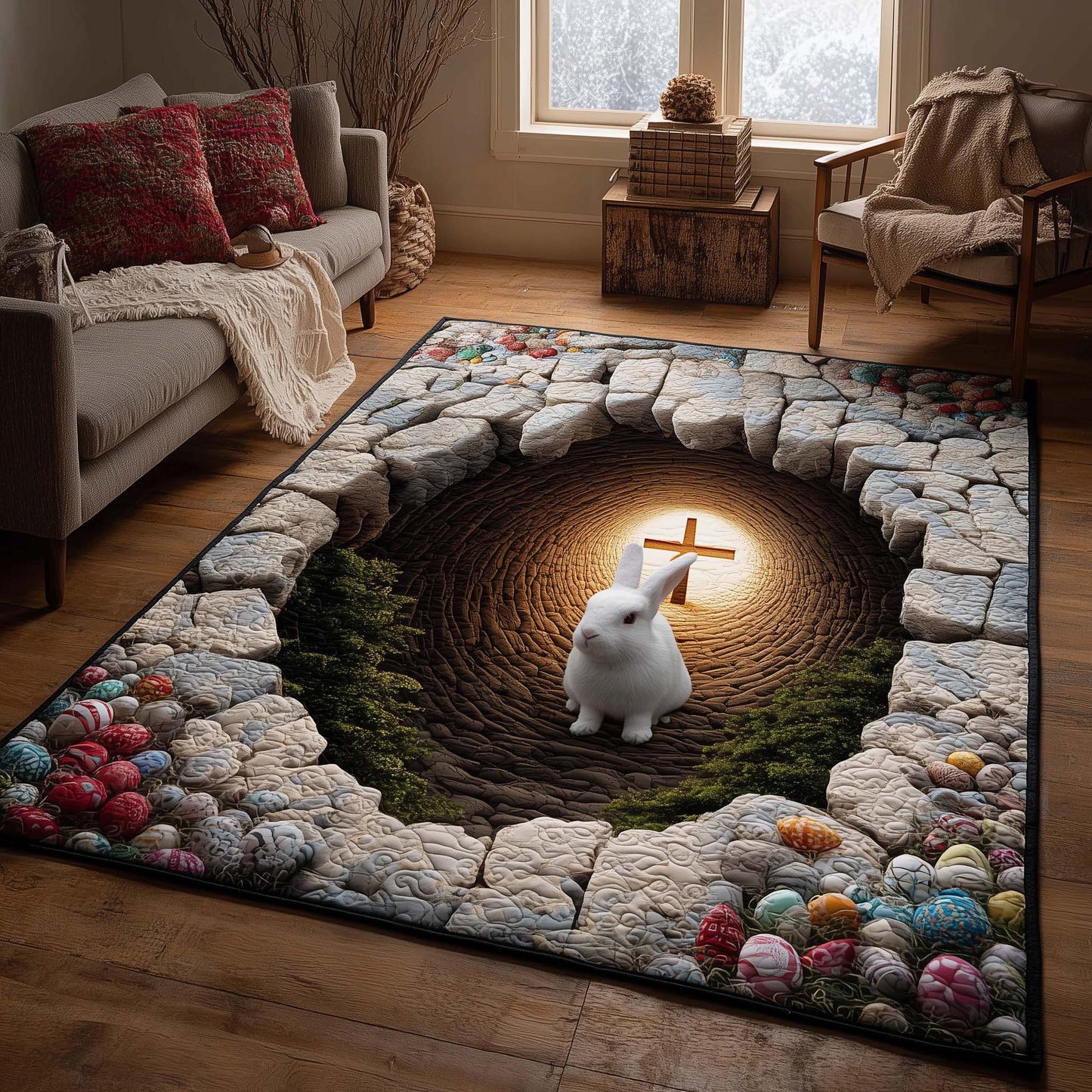 Resurrection Light Garden Area Rug GFTOHD13910
