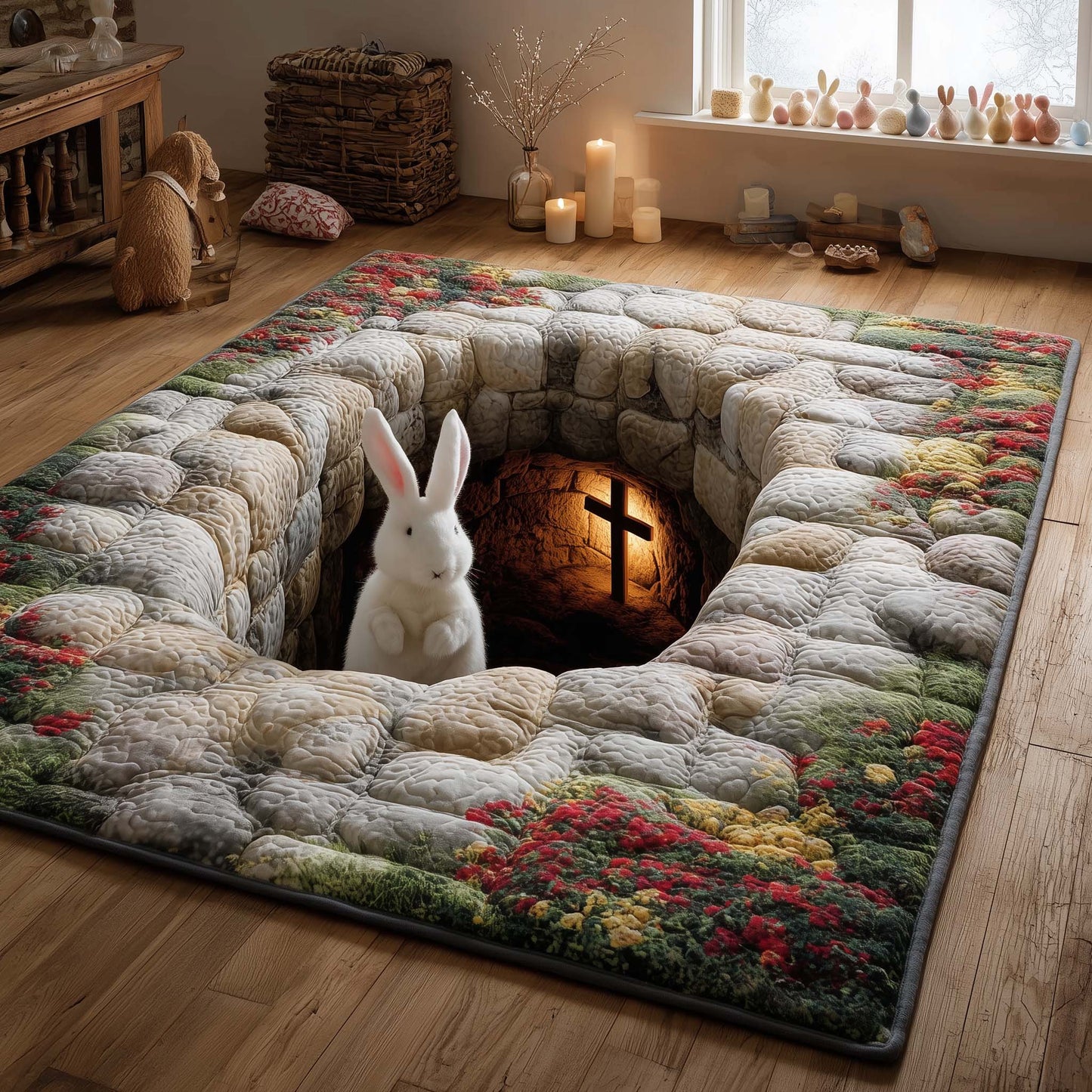 Sacred Easter Burrow Area Rug GFTOHD13911