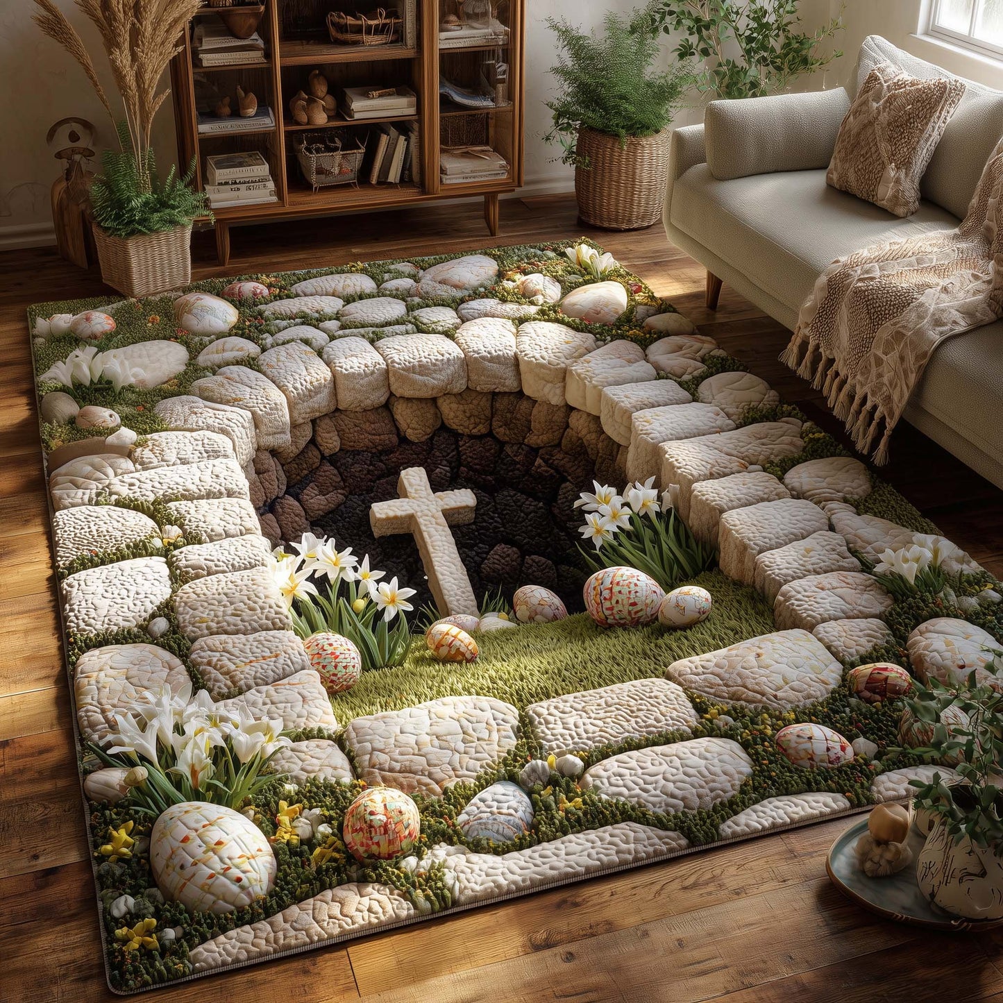 Sacred Easter Garden Area Rug GFTOHD13920