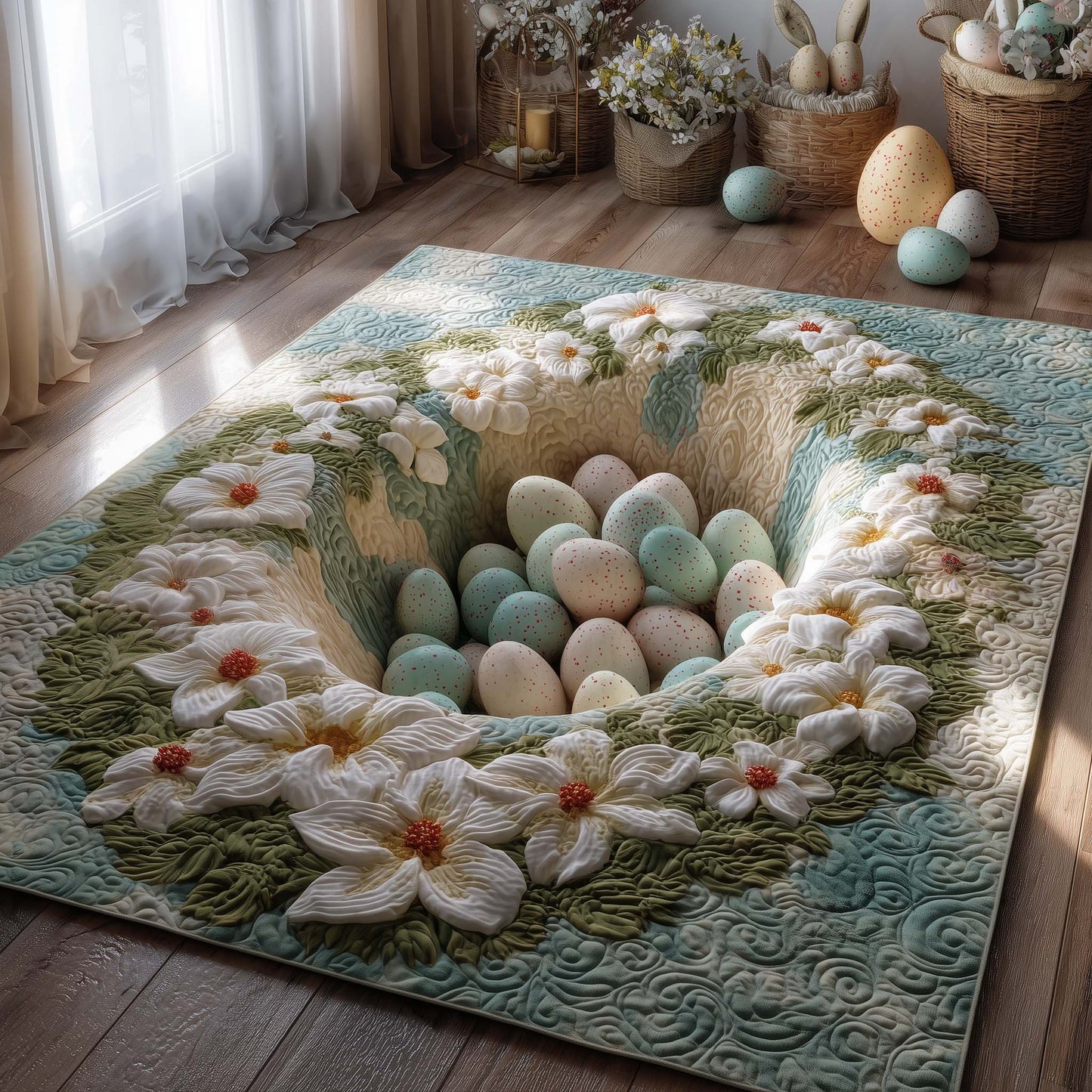 Blossom Easter Nest Area Rug GFTOHD13922