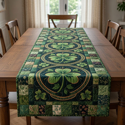Irish Shamrock Quilted Table Runner GFTOHD13959