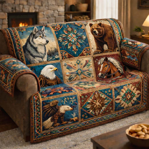 Wild Ancestral Spirits Quilted Sofa Cover GFTOHD13985