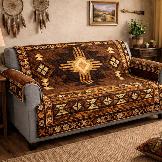 Southwest Heritage Quilted Sofa Cover GFTOHD13988