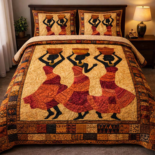 Village Life Harmony 3-Piece Quilted Bedding Set GFTOHD13998