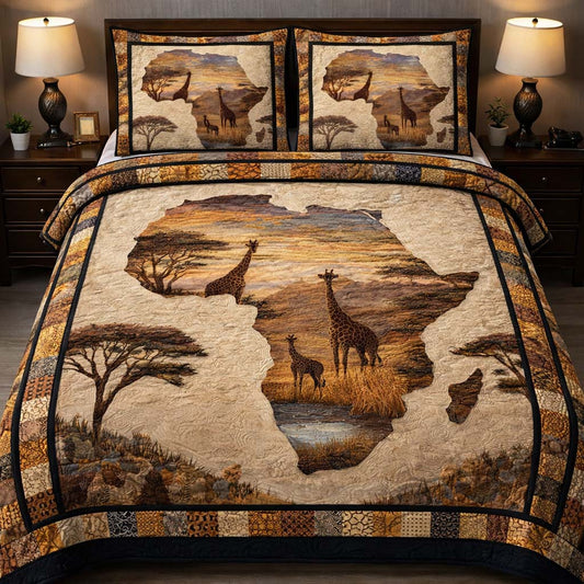 Savanna Spirit Legacy 3-Piece Quilted Bedding Set GFTOHD14003