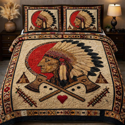 Sacred Warrior Spirit 3-Piece Quilted Bedding Set GFTOHD14009