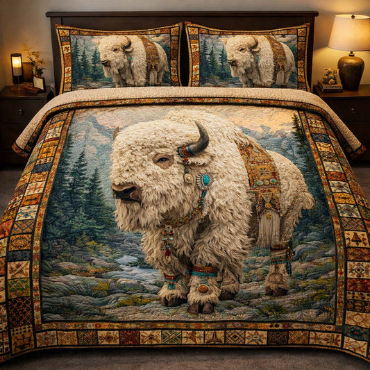 White Bison Legend 3-Piece Quilted Bedding Set GFTOHD14012