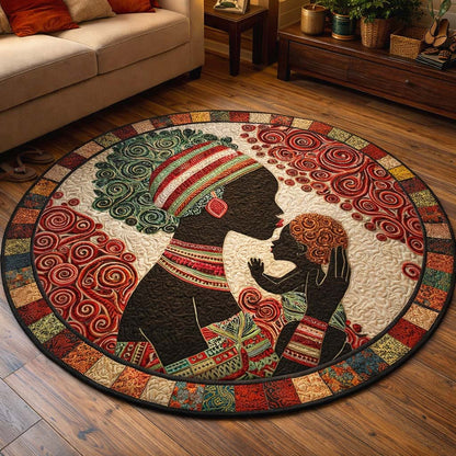 Golden Queen Quilted Round Mat GFTOHD14037