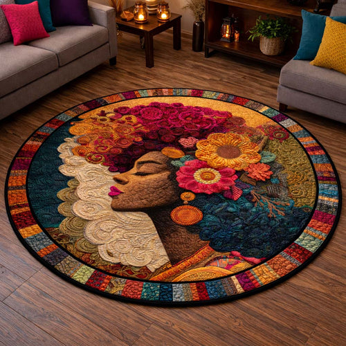 Golden Queen Quilted Round Mat GFTOHD14040