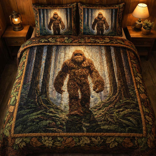 Majestic Forest Bigfoot 3-Piece Quilted Bedding Set GFTOHD14057
