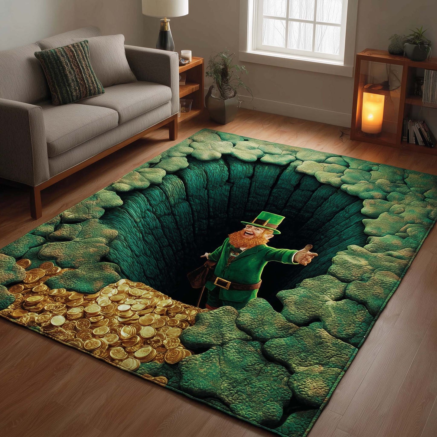 Emerald Treasure Pit Area Rug GFTOHD14067
