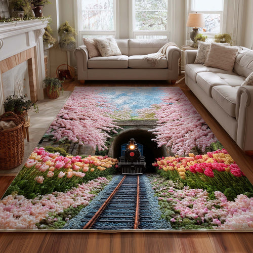 Blossom Archway Locomotive Area Rug GFTOHD14076