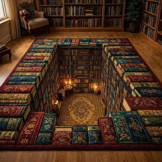 Hidden Library Hollow Area Rug GFTOHD14084