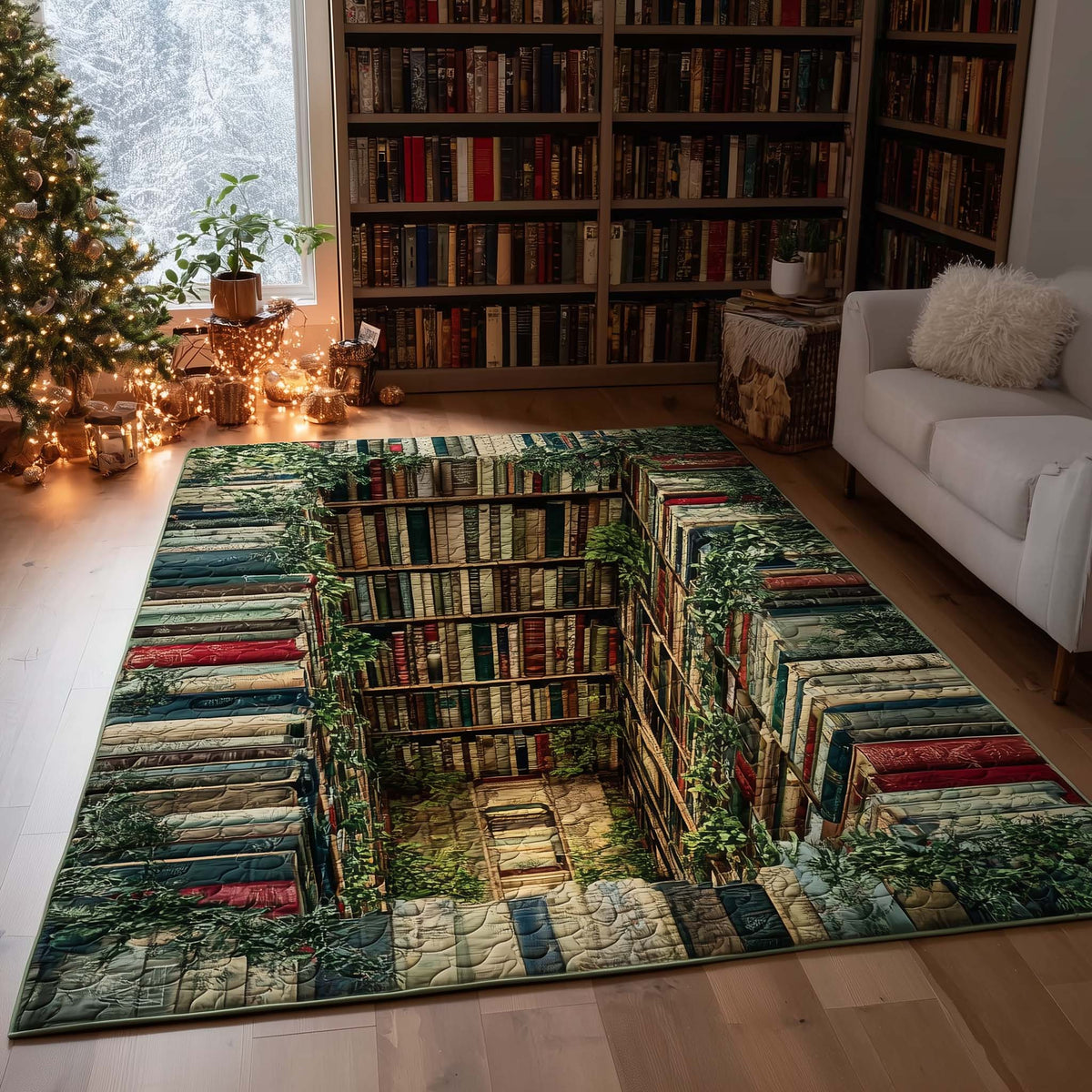 Ny Library Rugs Enchanted Ivy Library Area Rug GFTOHD14087 – Willow Quilt