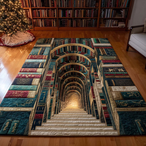 Timeless Book Stairway Area Rug GFTOHD14089