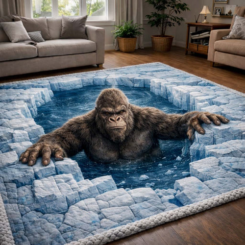 Arctic Abyss Bigfoot Area Rug GFTOHD14178