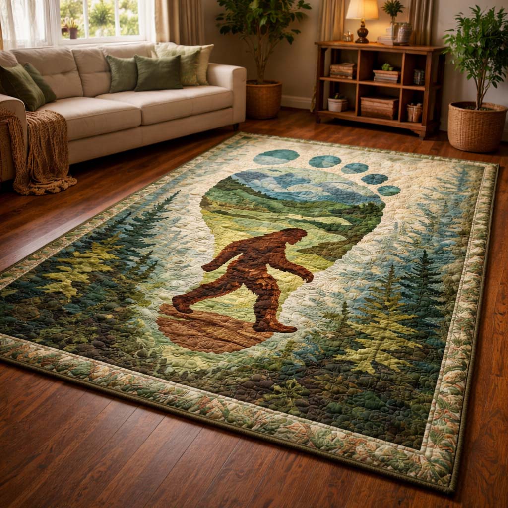 Woodland Trail Bigfoot Area Rug GFTOHD14182