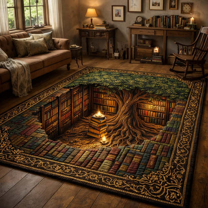 Tree of Books Area Rug GFTOHD14245