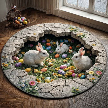 Easter Bunny Quilted Round Mat GFTOHD14260