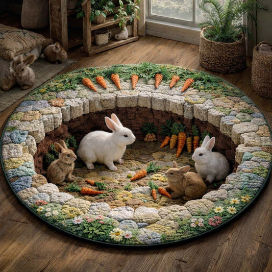 Easter Bunny Quilted Round Mat GFTOHD14262