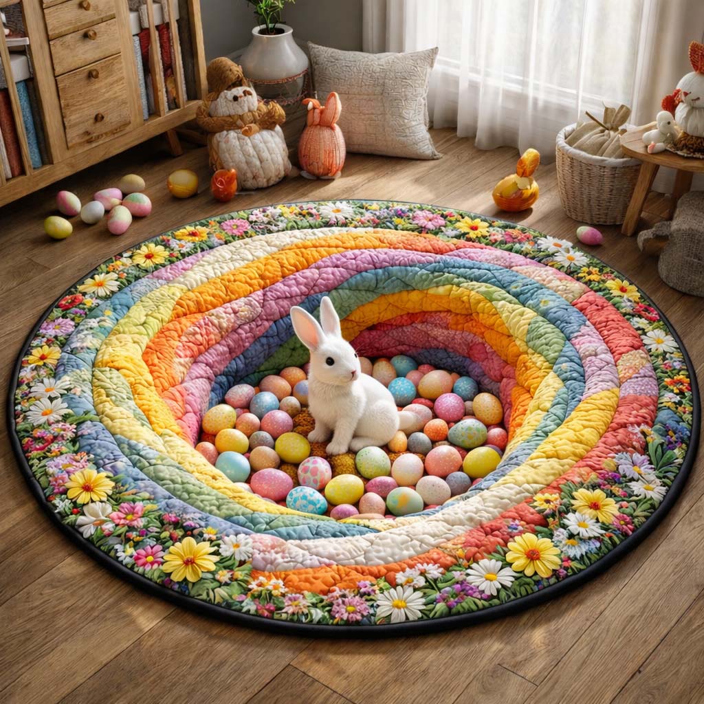 Easter Bunny Quilted Round Mat GFTOHD14264