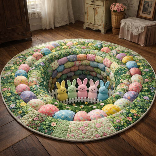 Easter Bunny Quilted Round Mat GFTOHD14265