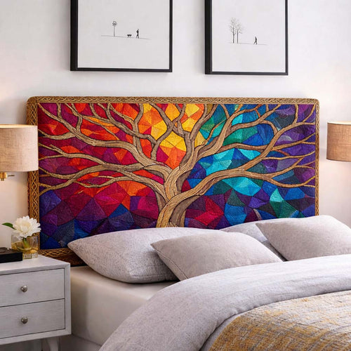Tree Of Life Quilted Headboard Slipcover GFTOHD14275