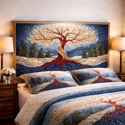 Tree Of Life Quilted Headboard Slipcover GFTOHD14276
