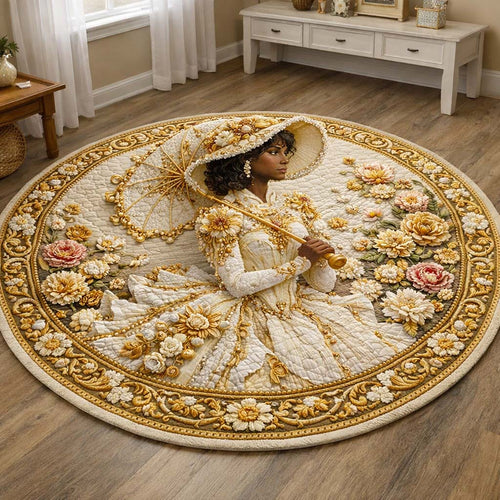 Golden Queen Quilted Round Mat GFTOHD14283