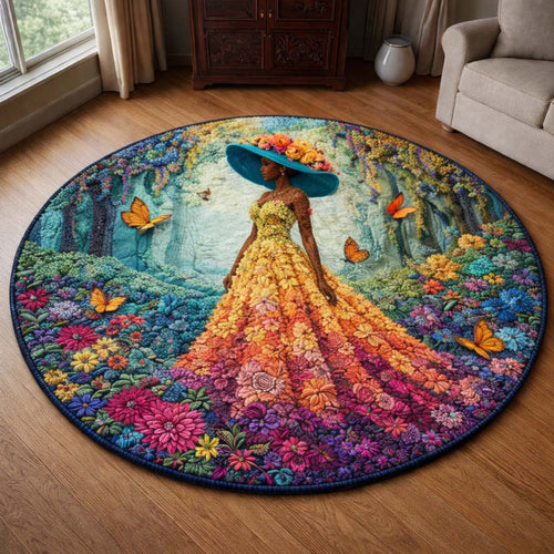 Golden Queen Quilted Round Mat GFTOHD14285