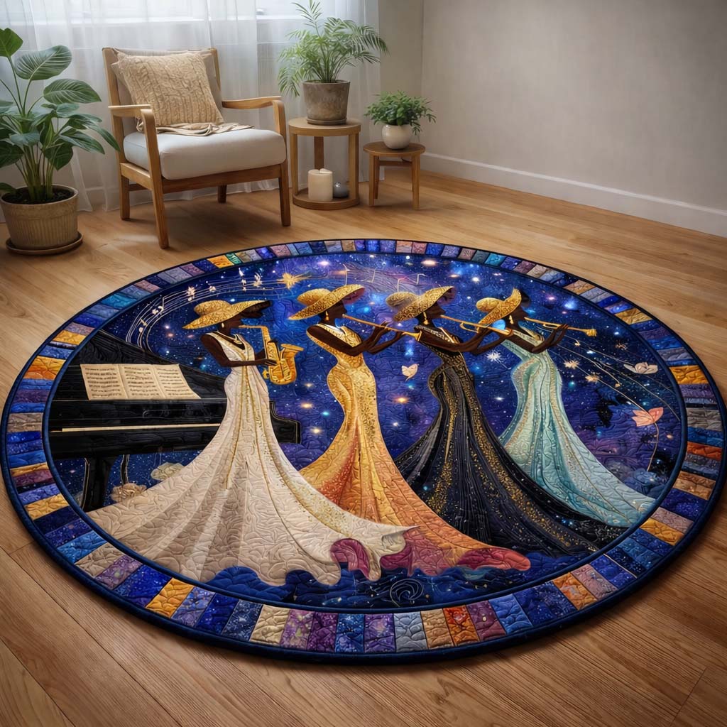 Golden Queens Quilted Round Mat GFTOHD14287