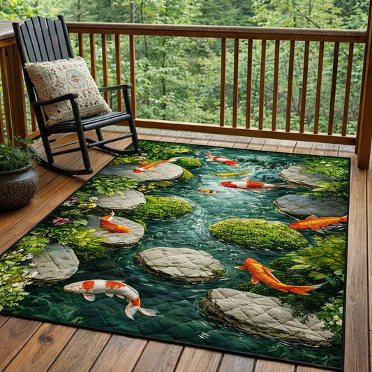 Stone Path Koi Area Rug GFTOHD14306