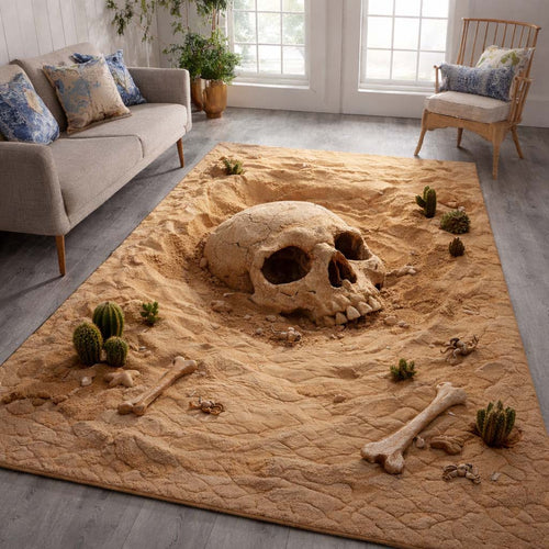 Desert Skull Relic Area Rug GFTOHD14319