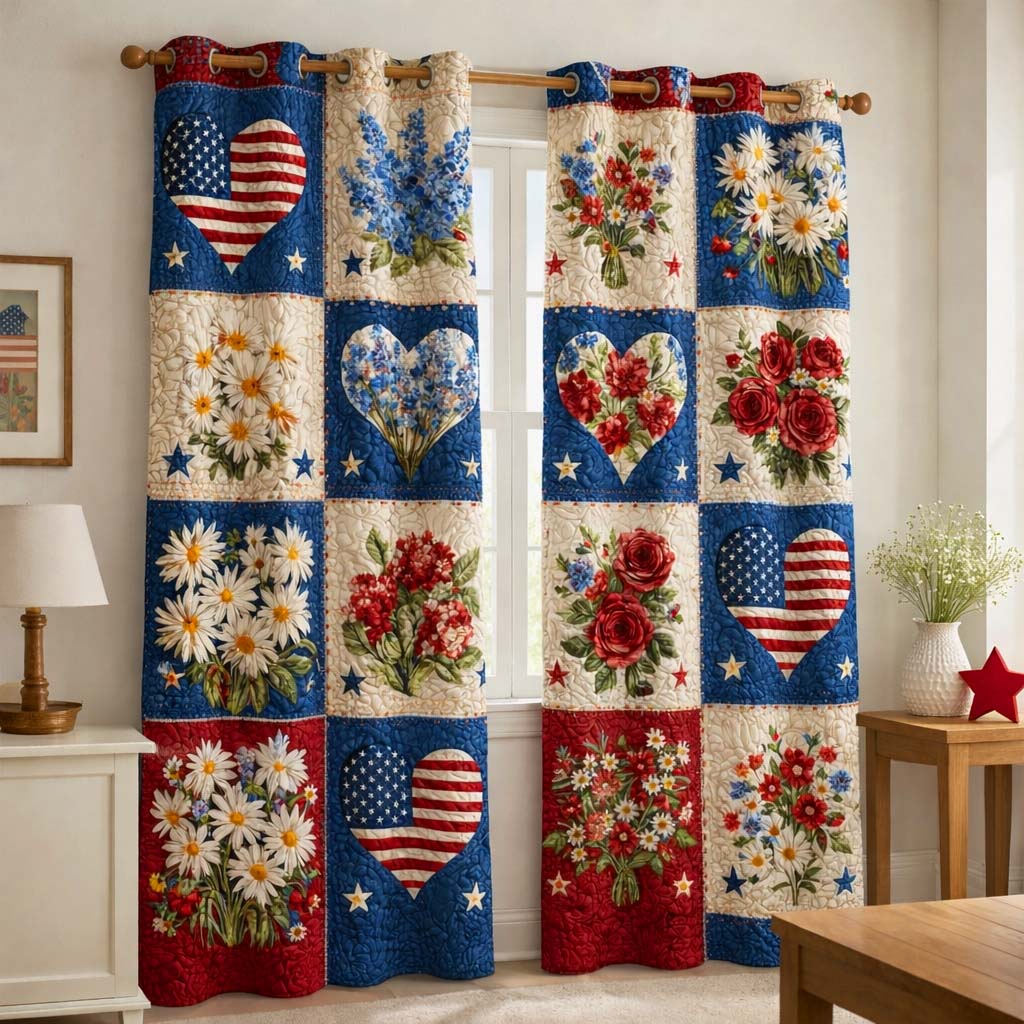 Liberty Patchwork Quilted Curtains GFTOHD14332