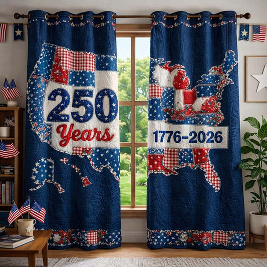 Liberty Map Quilted Curtains GFTOHD14335
