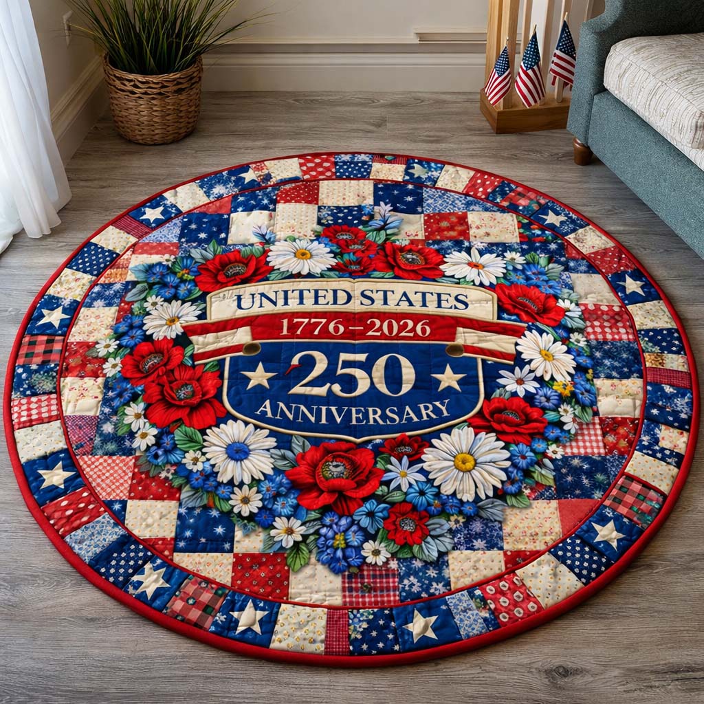 America Spirit Quilted Round Mat GFTOHD14354