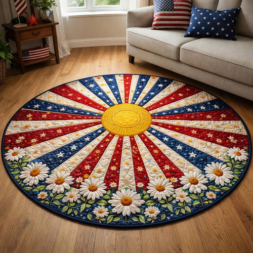 Freedom Sunburst Quilted Round Mat GFTOHD14355