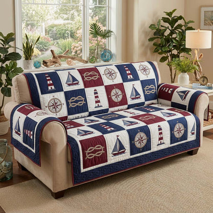 Harbor Patchwork Quilted Sofa Cover GFTOHD14357