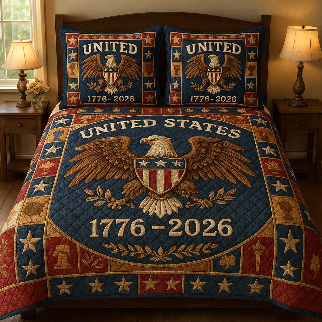 Patriot Legacy 3-Piece Quilted Bedding Set GFTOHD14365