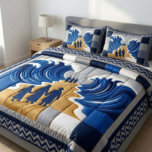 Promise Light Path 3-Piece Quilted Bedding Set GFTOHD14416