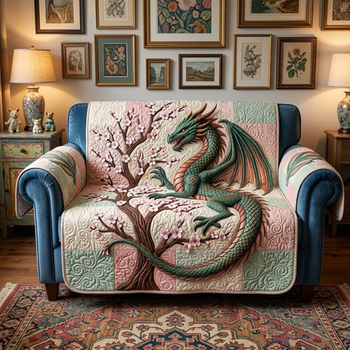 Majestic Dragon Quilted Sofa Cover GFTOHD14478