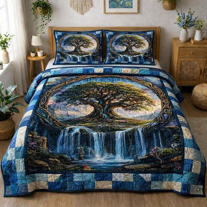 Tree Of Life 3-Piece Quilted Bedding Set GFTOHD14490