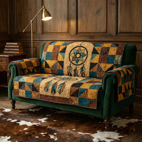Sacred Dreamcatcher Vibe Quilted Sofa Cover GFTOHD14506