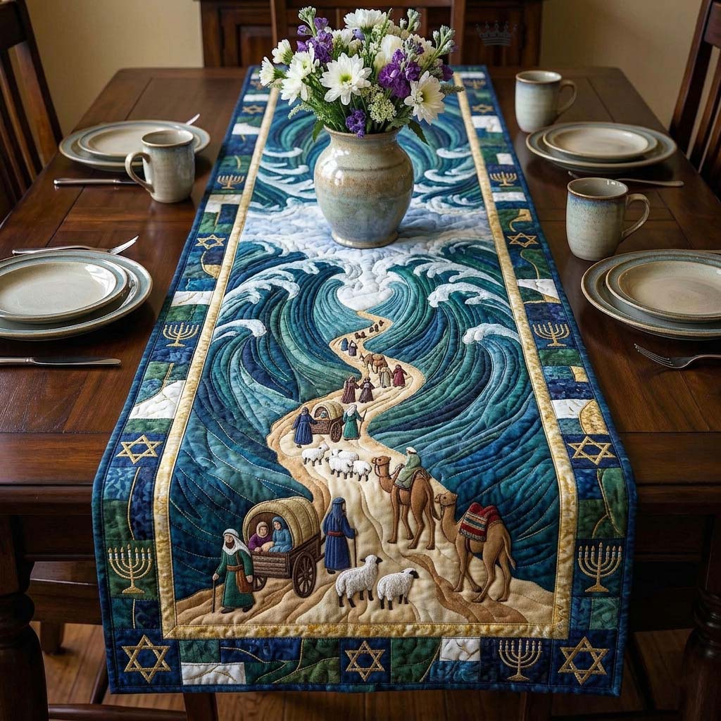 Divine Crossing Path Quilted Table Runner GFTOHD14511
