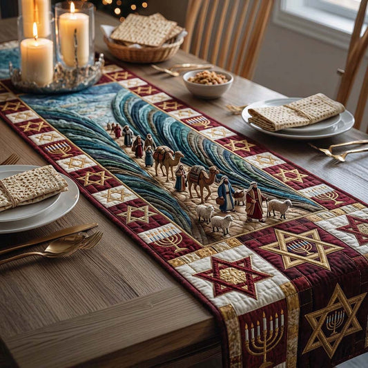 Freedom Exodus Story Quilted Table Runner GFTOHD14512